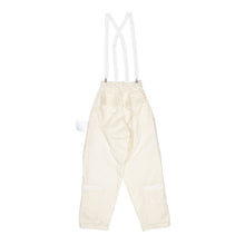 Waxed Cotton Flight Pants with Suspenders