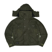 Waxed Cotton Cropped Parka